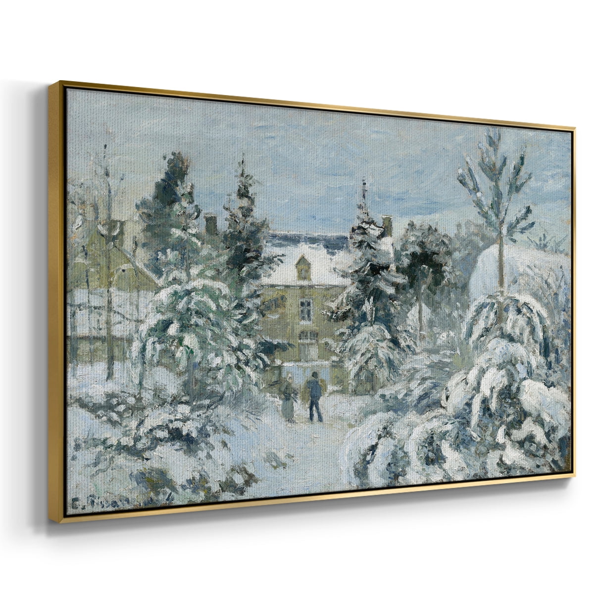 Vintage Landscape-CCXC By Wexford Home Framed in Gold Wood Gallery Wrapped Canvas 27 in. x 41 in.