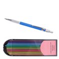 thumbnail image 1 of Mechanical Carpenter Pencil Set, Easy Using 12 Vibrant Colored Refills Multifunctional Construction Pencil Set Lightweight  for Artistic Drawing, 1 of 7