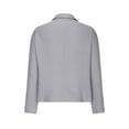 thumbnail image 6 of Eryao Linen Blazer Jackets for Women 2025 Solid Color Long Sleeve Suit Cardigan Business Casual Open Front Formal Workwear,Gray,L, 6 of 7