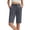 Gray, variant on Women's Athletic Bermuda Shorts with Pockets, High Waisted Workout Shorts with Drawstring, Comfy Stretchy Yoga Shorts for Gym and Running