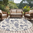 thumbnail image 5 of 8ft Washable Large Round Rug, Vintage Farmhouse Non-Slip Circle Area Rug for Living Room Dining Room, Woman Horse Swan Estate Pastoral Style Indoor Floor Mat for Home Decor, 5 of 9