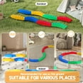 thumbnail image 4 of Qaba 8PCs Kids Balance Beam Stepping Stones with Non-slip Foot Pads, 4 of 10