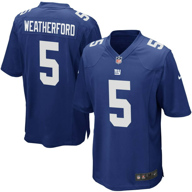Steve Weatherford New York Giants Youth Nike Team Color Game Jersey - Royal Blue