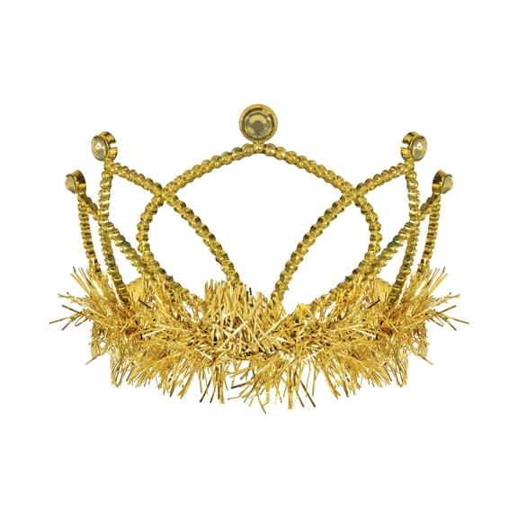 Yellow Plastic Tiaras, Pack of 6