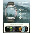 thumbnail image 4 of Reloj inteligente SOUYIE para hombre con linterna LED, pantalla HD de 2.02 pulgadas, 4 of 8