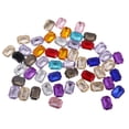 thumbnail image 3 of AMLESO 50pcs 13 * 18mm Rectangle Acrylic Rhinestone Button Multicolor for Diy Craft, 3 of 8