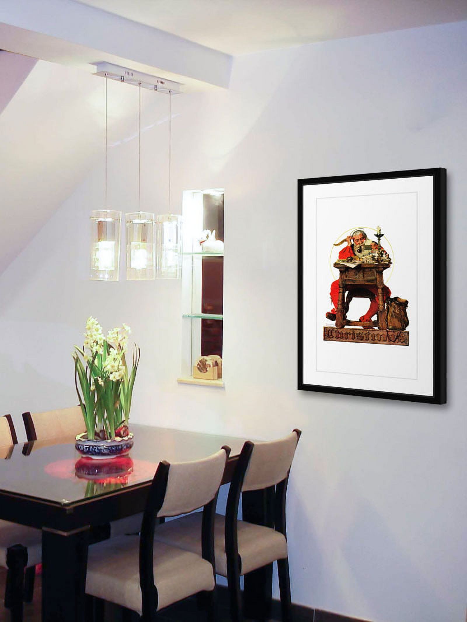 Marmont Hill "Santa at His Desk" by Norman Rockwell Framed Art Print
