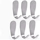 thumbnail image 1 of Ganchos impermeables que no dejan marcas (6 * Gancho único ovalado de acero grande sin perforaciones, 6 piezas) ER, 1 of 5