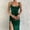 Green, variant on Women's Casual Dress Women's Dress Fashion Forward Slim Fit Slit Dress for Everyday Style White S