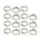 thumbnail image 1 of 20,3mm-23,5mm Engarce Orejeta Abrazaderas de manguera de tubo de 304 Acero inoxidable ajustable tono plateado 15pcs Unique Bargains abrazaderas de manguera de engranaje helicoidal estÃ¡ndar, 1 of 3