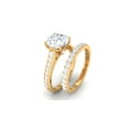 thumbnail image 4 of Rosec Jewels Solitaire Moissanite Wedding Ring Set for Women, Stackable Ring Set (3.75 CT), 18K Yellow Gold, US 12.00, 4 of 9