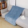 thumbnail image 4 of Fall Refresh A Flannel Blanket,Flannel Blanket (Striped Dawn Blue, 100*150),Blanket Twin Blanket Light Grey Lightweight Blanket For Sofa Couch Bed Camping Travel Cozy Microfiber Blanket, 4 of 9