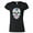 Black, variant on Sugar Skull Printed Lady T-shirt Day Of The Dead Black Tee Small