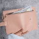 thumbnail image 2 of Monedero de mujer de piel sintética con cremallera corta, monedero, cartera para mujer, bolsa de almacenamiento, 2 of 4