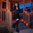 thumbnail image 4 of Voska Women's Halloween Print Thigh High Tube Socks Soft Stretchy Party Holiday Festival Decor C One Size, 4 of 6