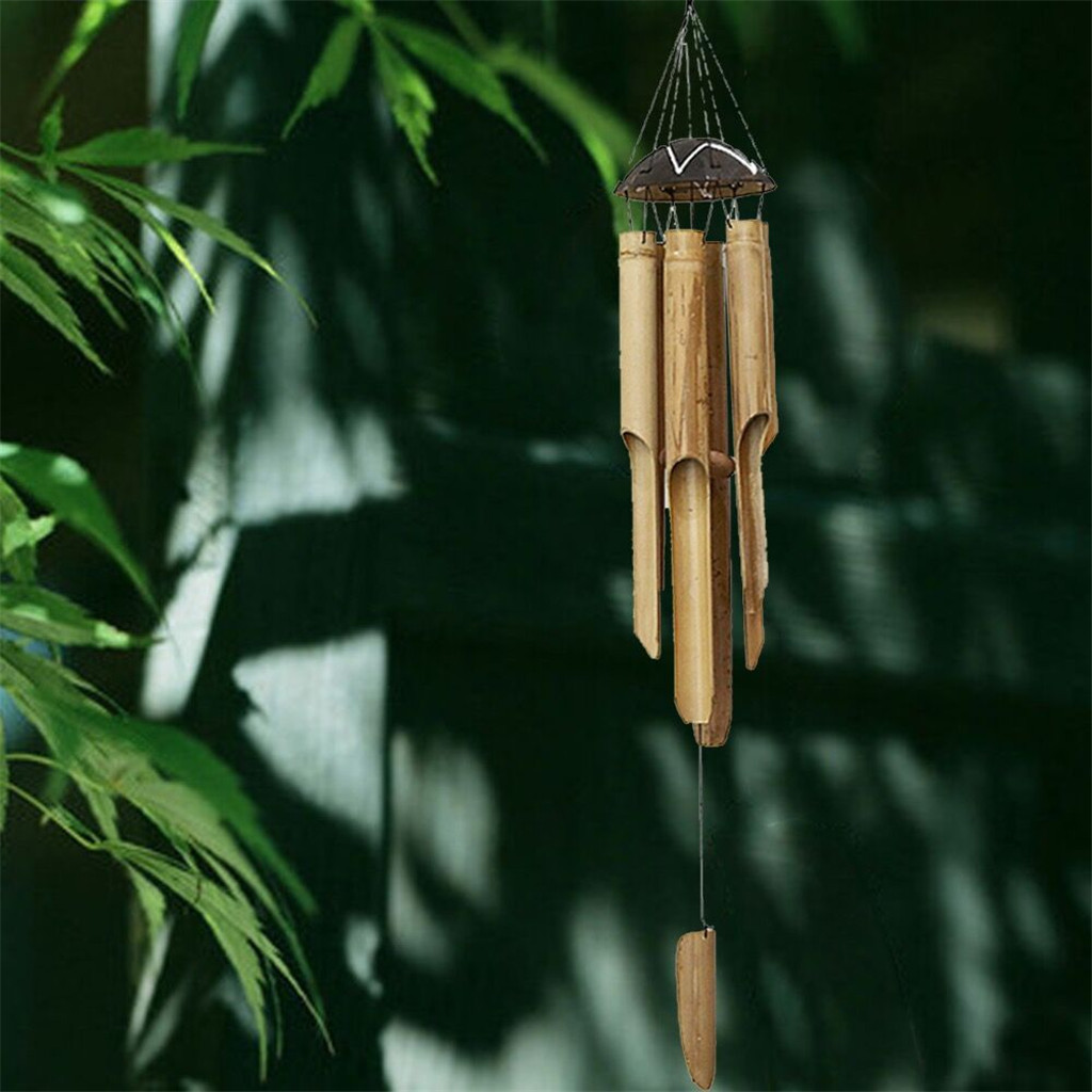 Excellent Bamboo Wind Chimes and Coconut Fair Trade Wind Chime Outdoor