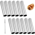 thumbnail image 1 of Molde tubular de acero inoxidable para hacer cannoli, herramientas para hacer masa de hojaldre fáciles de limpiar y duraderas para usuarios principiantes y profesionales, 1 of 4