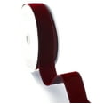 thumbnail image 3 of 1.5" Wired Suede Velvet Ribbon Burgundy - 10 Yards, 3 of 3