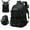 Black, variant on Large Capacity Men's Mountaineering Backpack Travel Backpack