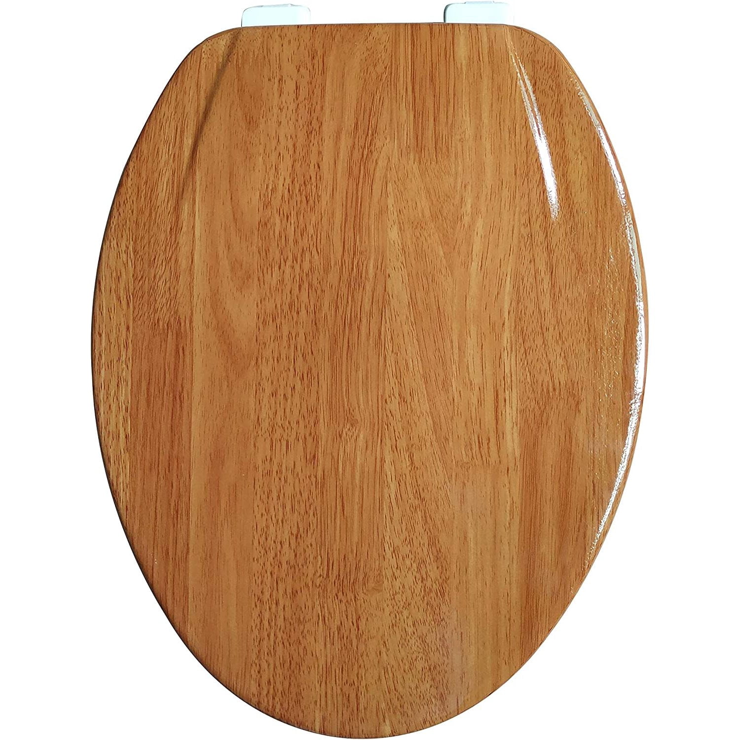 CintBllTer Elongated Toilet Seat With Easy Clean & Change Hinge (Wooden)