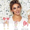 thumbnail image 4 of unbranded 1Par Aretes Colgantes Con De Piedra Para Mujer Versátiles, 4 of 6