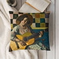 thumbnail image 3 of YINGXI Johannes Vermeer Throw Outdoor Square Decorative Cushion Covers 20x20in, 3 of 5