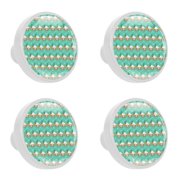 OWNNI Home Decor Cute Houses Pattern Elegant Crystal Knobs with Screws (4PCS) | ABS & Glass | 1.3x1.0 in/3.3x2.5 cm | Drawer Pulls