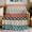 Pattern17, variant on Throw Blanket for Couch Boho Soft Fleece Flannel Blankets Cozy Lightweight Blanket for Home Sofa Living Room Bohemian Geometric Stripes Orange Bed Throws 50" x 60"