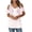 Pink, variant on ZQUUVOU Women's Printing Blouses Short Sleeved V-Neck Off Shoulder Fashionable Top A-White