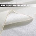 thumbnail image 4 of TRAHOO-Waterproof Vinyl Rectangle Tablecloth with Flannel Backing, Spillproof Stain Resistant Wipeable Pastic Table Cloth for Dining, Party and Outdoor Use (60" x 84", Off White), 4 of 4
