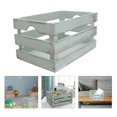 thumbnail image 1 of OULII Kitchen Organizer Basket Wood Storage Container Simple Design for Daily Use 1Set, 1 of 2