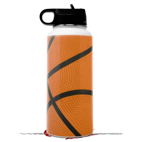 Skin Wrap Decal compatible with Hydro Flask Wide Mouth Bottle 32oz Basketball (BOTTLE NOT INCLUDED)