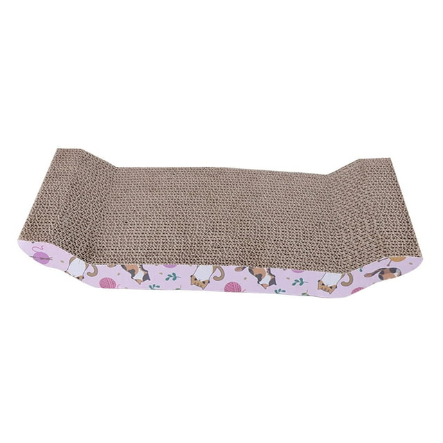 Cat Scratchers Cardboard Scratching Corrugated Board Large Wide Scratching Pad Reversible Cat Scratch Pad for Furniture Protector Play Sleep Arched 43x20x3cm