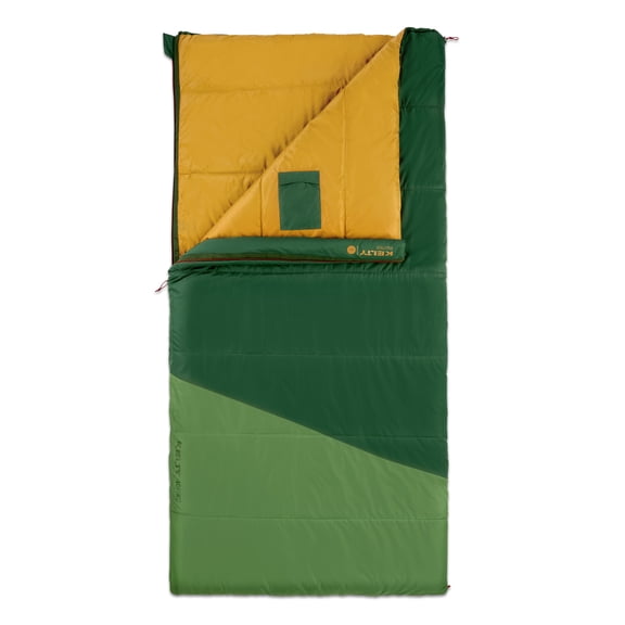 Kelty | Solstice 40° Degree Sleeping Bag - Spacious, Comfortable, Rectangular Sleeping Bag with Dual-Layer Quilt & Dual-Slider Zipper