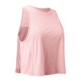 thumbnail image 6 of Aihuaihua Women's Pleated Cropped Sports Tank Tops Sleeveless Running Workout Tops Active Yoga Tops Shirts 2026 Fasion Pink M, 6 of 9