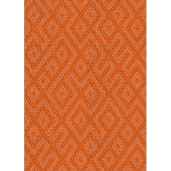 Ahgly Company Machine Washable Indoor Rectangle Transitional Neon Red Area Rugs, 5' x 8'