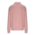thumbnail image 6 of DianGeFu Ladies Long Sleeve Blouses Fashion ,Women's Personality Cute Print Loose Round Neck Casual Short Long Sleeve Sweatshirts,Pink,M, 6 of 6