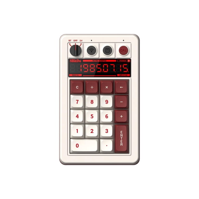 Numpad 8bitDo Retro 18 mecánico Bluetooth/2.4G/Cableado Fami