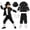 xb04-Black, variant on Kids Dance Star 𝐂ostume 90s Pop Star 𝐂ostume for Kids Retro Disco Outfits for Boys Pop Stage 𝐂osplay Boys Clothes Size 10-12 Youth Sets