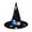 Black, variant on Halloween LED Glowing Witch Hat- Hanging Lighted Witch Hat Decoration Flash Modes for Indoor, Outdoor, Yard, Tree, Parties