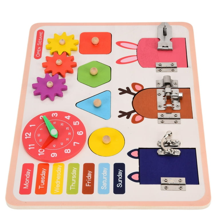Busy Board Travel Toys for Toddlers 1-3, Montessori Baby Toys for 1 2 Year  Old Girl Boy Birthday Gift - Light Music Play Kitchen Accessories, 12-18