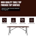 thumbnail image 2 of Wonderplast Stella 6ft Fold-In-Half Rectangular Table, 2 of 5