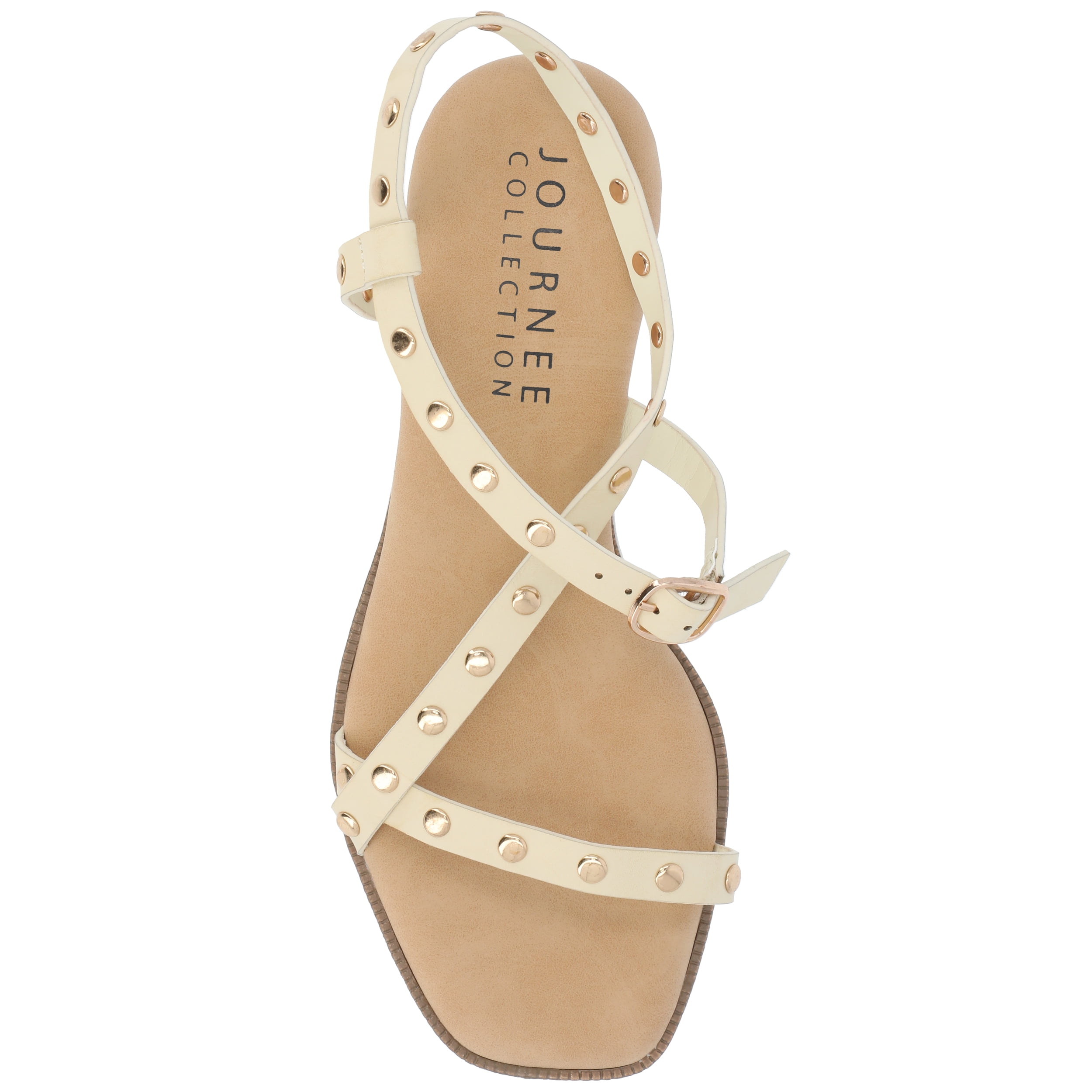 Journee Womens Lindsay Buckle Platform Sandals