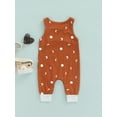 thumbnail image 4 of Franhais Infant Summer Jumpsuit, Toddler Casual Sleeveless Sun  Moon Print Round Neck Romper, 4 of 8
