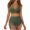 123#Army Green, variant on BRDFRL Modest Mesh Swim Skirt Set 2025 – High Waisted Bikini Tummy Control Bathing Suit for Women Army Green S