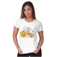 thumbnail image 4 of Vintage Halloween Jack-o-Lanterns Womens Fitted Plus Size Graphic Tee Brisco Brands 2X, 4 of 5