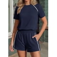 thumbnail image 6 of PRETTYGARDEN Sweatsuits Women 2 Piece Outfit Summer Lounge Shorts Sets Matching Spring Travel Beach Vacation Clothes, 6 of 8