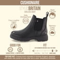 thumbnail image 3 of Cushionaire Women's Britain Chelsea Boots, Soft Vegan Leather, Non-Slip Sole, Memory Foam, Back Pull Tab, Ankle Boots for Women, Wide Widths, 3 of 14
