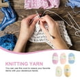 thumbnail image 3 of 5 Pcs Yarn Worsted Supple Crocheting Cotton for Portable Accessories Multi-function Knitting Polyester, 3 of 6
