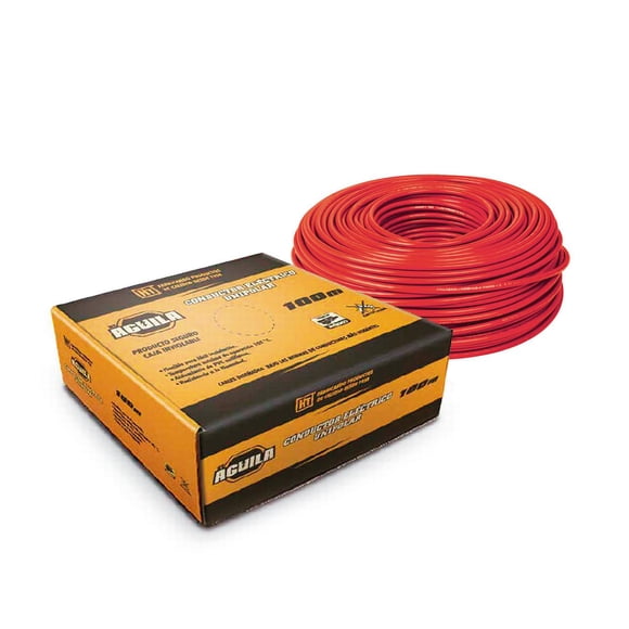 Cable Cal. 12 Rojo Thw 1 Hilo 100M Aguila 200250 AGUILA 200250